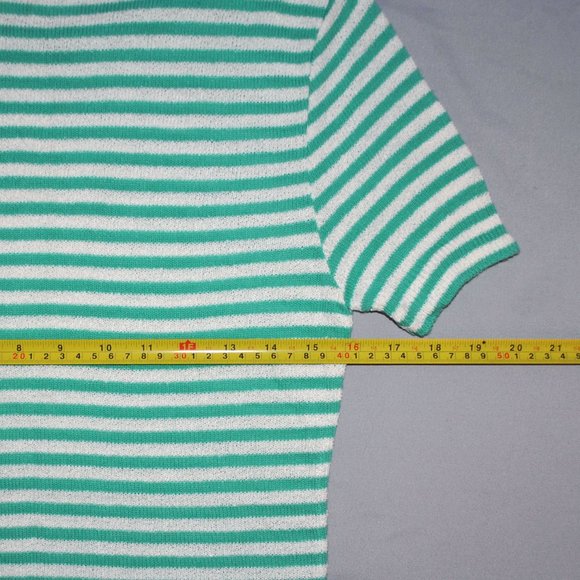 Vintage Koret of California Women's Shirt Size Medium Knit Striped Top - Picture 7 of 8